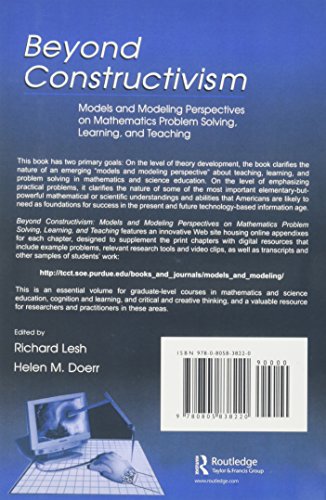 Beyond Constructivism: Models and Modeling Perspectives on Mathematics Problem Solving, Learning, and Teaching,New
