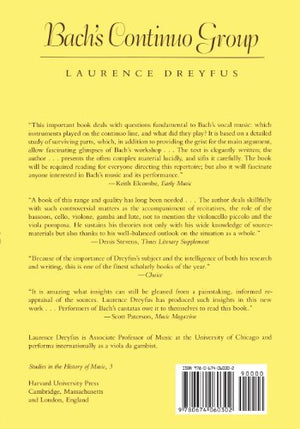 Bachs Continuo Group: Players And Practices In His Vocal Works (Studies In The History Of Music),Used