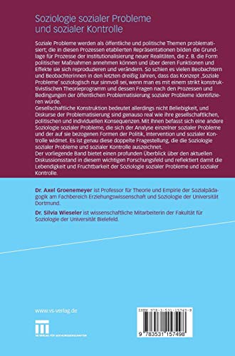 Soziologie sozialer Probleme und sozialer Kontrolle: Realitten, Reprsentationen und Politik (German Edition),Used