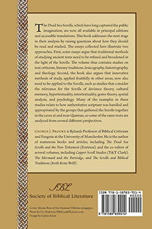 Reading the Dead Sea Scrolls: Essays in Method (Early Judaism and Its Literature) (Society of Biblical Literature: Early Judaism,Used