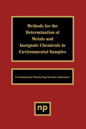 Methods For The Determination Of Metals In Environmental Samples,Used