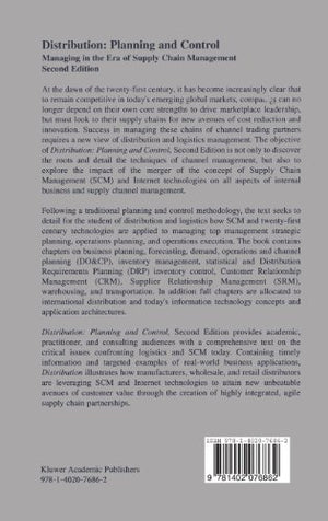 Distribution Planning and Control: Managing in the Era of Supply Chain Management (Chapman & Hall Materials Management/Logistics,New