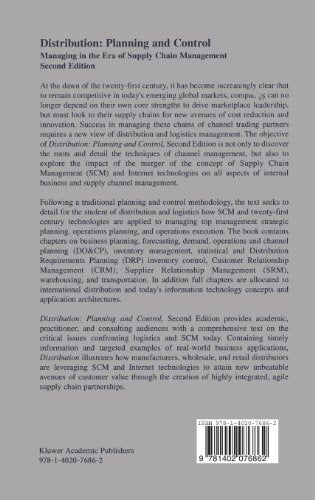 Distribution Planning and Control: Managing in the Era of Supply Chain Management (Chapman & Hall Materials Management/Logistics,New