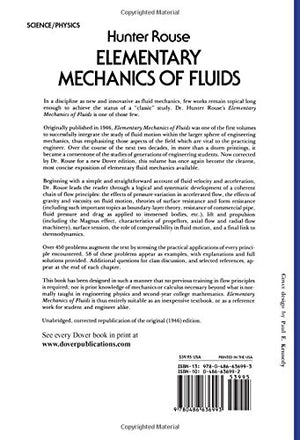 Elementary Mechanics Of Fluids (Dover Books On Physics),Used