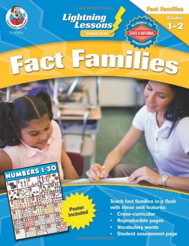 Lightning Lessons Instant Units: Fact Families, Grades 12,Used