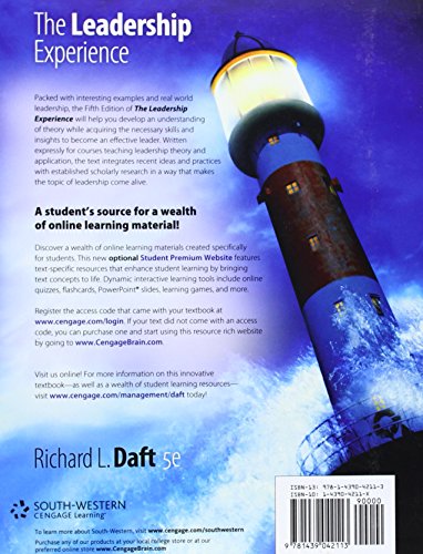 The Leadership Experience (Available Titles Cengagenow),Used