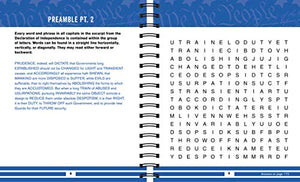 Brain Games  Word Search Puzzles: The U.S. Constitution and the Declaration of Independence,Used