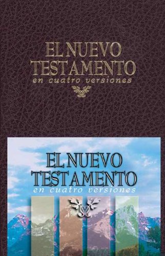 El Nuevo Testamento en Cuatro Versiones  Tela Rojo (Spanish Edition),New