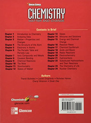 Chemistry: Matter & Change, Student Edition (Glencoe Science),New