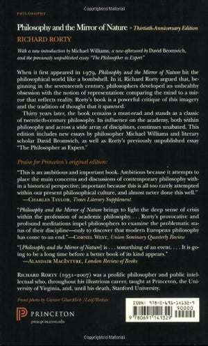 Philosophy and the Mirror of Nature: ThirtiethAnniversary Edition (Princeton Classics, 30),New