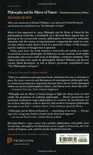 Philosophy and the Mirror of Nature: ThirtiethAnniversary Edition (Princeton Classics, 30),New