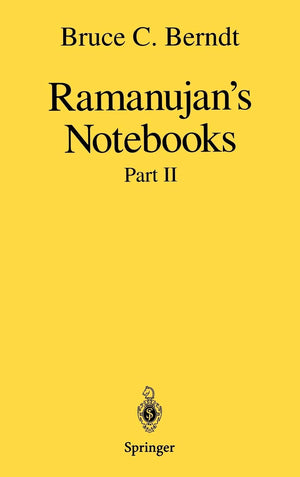 Ramanujans Notebooks: Part II,Used