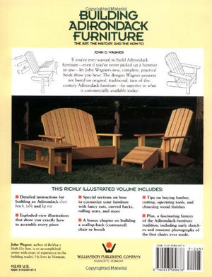 Building Adirondack Furniture: The Art, The History, And The Howto-new