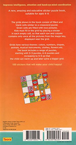 Picture Sudoku with stickers  Think, Find & Stick,Used