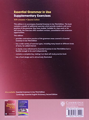 Essential Grammar in Use: Supplementary Exercises with Answers, 2nd Edition (Grammar in Use),Used