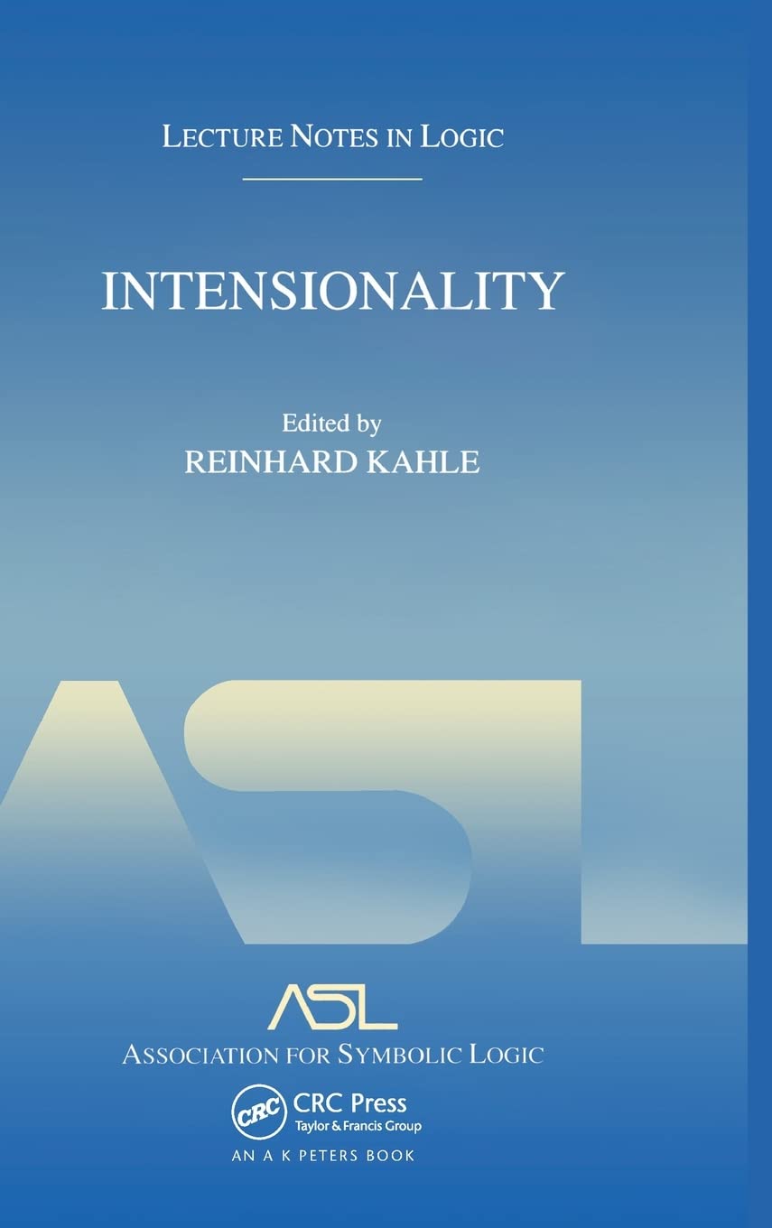 Intensionality: Lecture Notes in Logic 22,Used