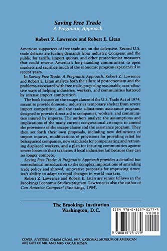 Saving Free Trade: A Pragmatic Approach,Used