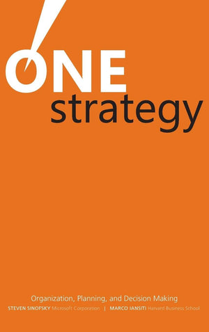 One Strategy: Organization, Planning, And Decision Making