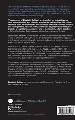 Journeys in Psychoanalysis: The selected works of Elizabeth Spillius (World Library of Mental Health),Used