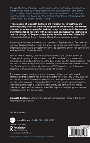 Journeys in Psychoanalysis: The selected works of Elizabeth Spillius (World Library of Mental Health),Used