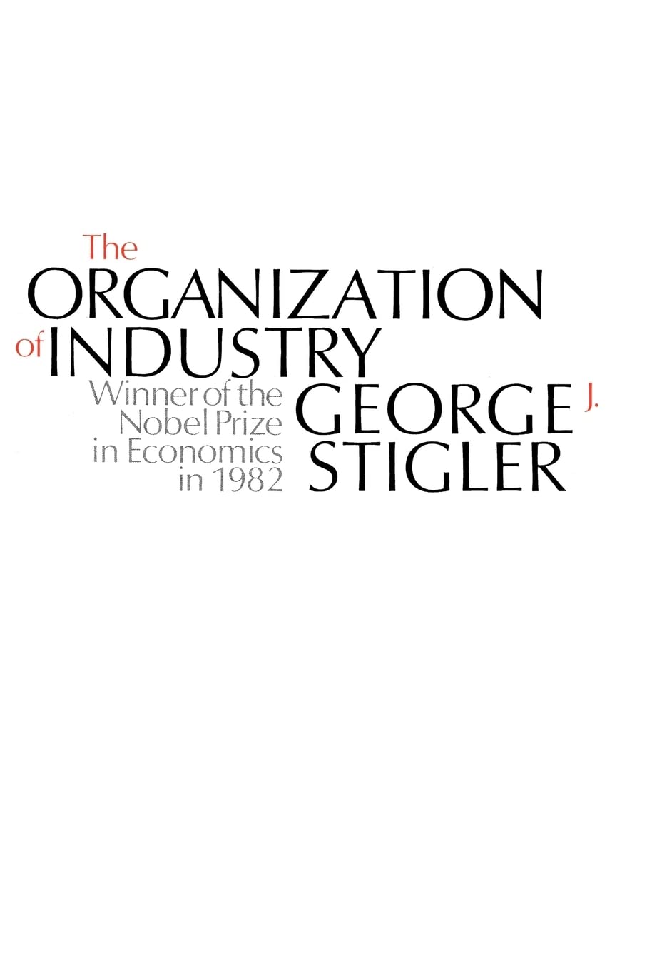 The Organization of Industry,Used