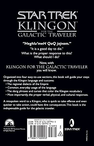 Klingon for the Galactic Traveler (Star Trek),Used
