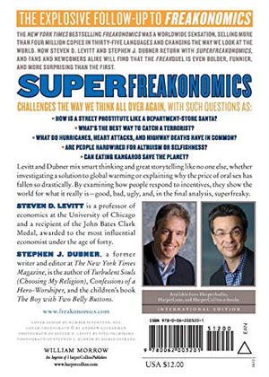 SuperFreakonomics: Global Cooling, Patriotic Prostitutes, and Why Suicide Bombers Should Buy Life Insurance,Used