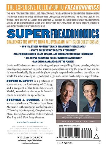 SuperFreakonomics: Global Cooling, Patriotic Prostitutes, and Why Suicide Bombers Should Buy Life Insurance,Used