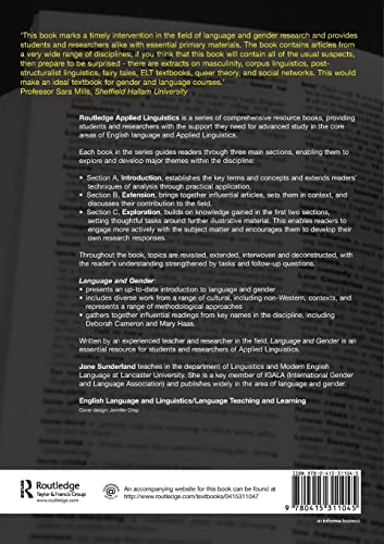 Language and Gender (Routledge Applied Linguistics),Used