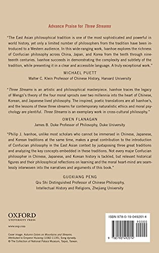 Three Streams: Confucian Reflections on Learning and the Moral HeartMind in China, Korea, and Japan,Used