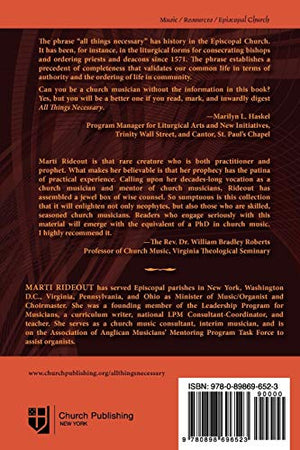 All Things Necessary: A Practical Guide for Episcopal Church Musicians,Used