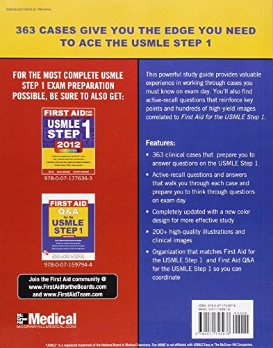 First Aid Cases for the USMLE Step 1 (First Aid Cases Series),Used