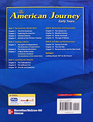 The American Journey: Early Years, Student Edition (THE AMERICAN JOURNEY (SURVEY)),Used