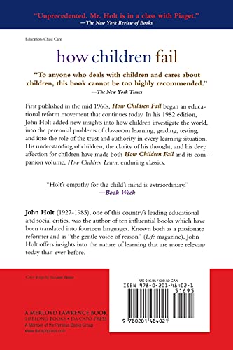 How Children Fail (Classics in Child Development),New