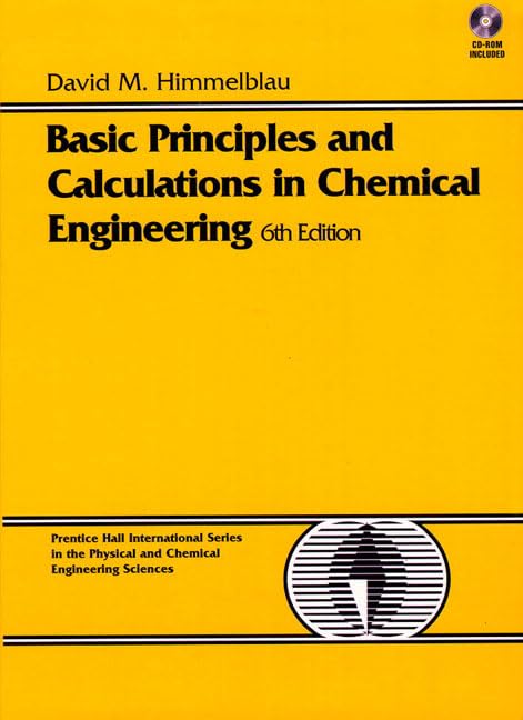 Basic Principles And Calculations In Chemical Engineering (Bk/Cd) (6Th Edition)-used