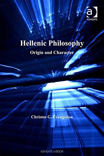Hellenic Philosophy: Origin And Character,New