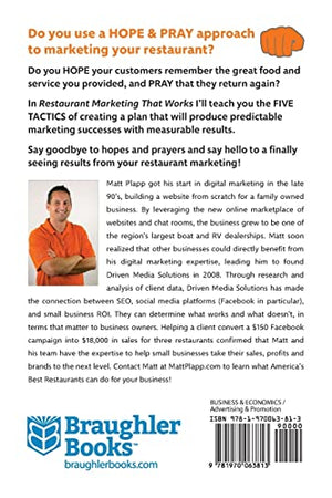 Restaurant Marketing That Works: Back to the Basics: Before, During & After the Pandemic,Used