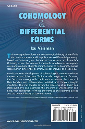 Cohomology and Differential Forms (Dover Books on Mathematics),Used