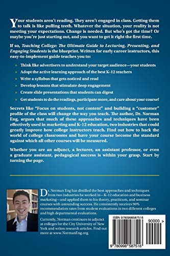 Teaching College: The Ultimate Guide to Lecturing, Presenting, and Engaging Students,Used