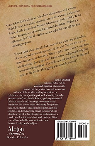 The Geologist of the Soul: Talks on Rebbecraft and Spiritual Leadership,Used