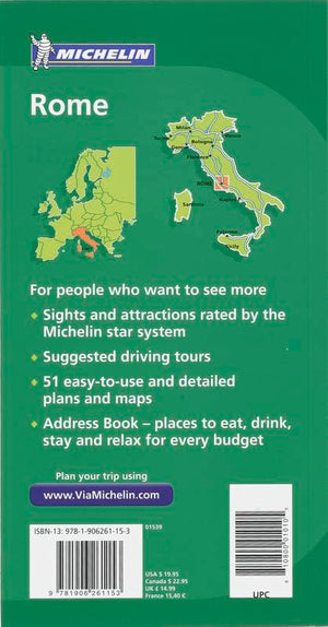 Michelin Green Guide Rome (Michelin Green Guides),Used