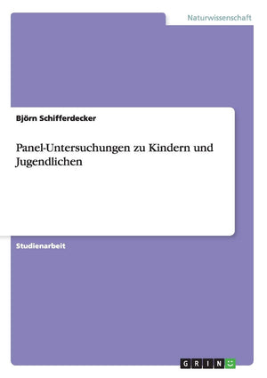 PanelUntersuchungen zu Kindern und Jugendlichen (German Edition),Used
