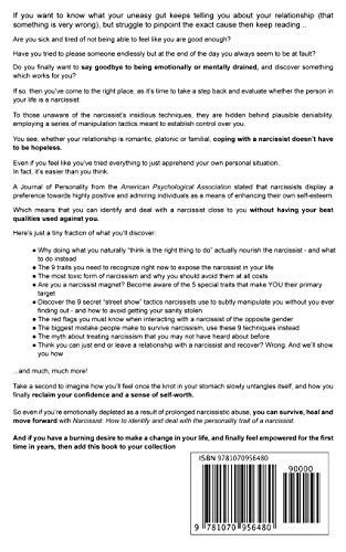 Narcissist: How to Identify and Deal with the Personality Trait of a Narcissist. Use FirstRate Methods in Various Life and Fami,Used