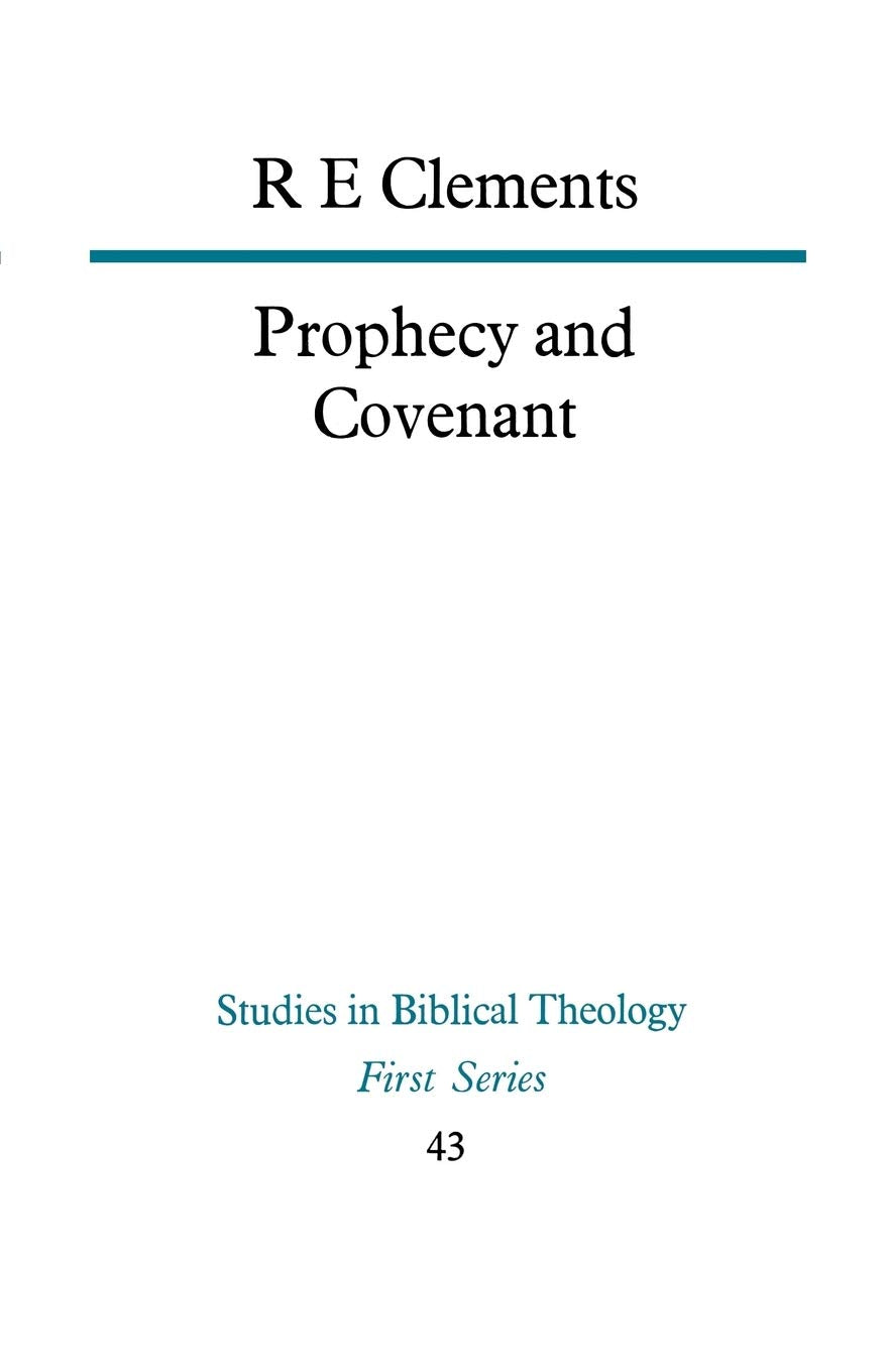 Prophecy and Covenant (Studies in Biblical Theology),Used