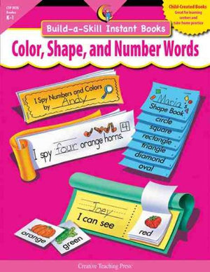 Color, Shape, and Number Words Build A Skill Instant Books (1920),Used