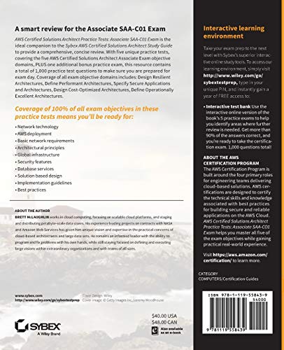 AWS Certified Solutions Architect Practice Tests: Associate SAAC01 Exam,Used