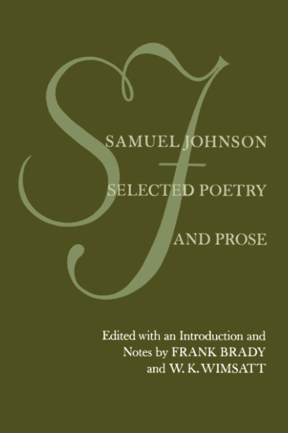 Samuel Johnson: Selected Poetry and Prose,New