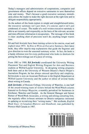 How to Write an Executive Summary (NONE),Used