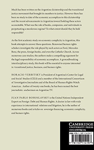 The Economic Accomplices to the Argentine Dictatorship: Outstanding Debts,Used
