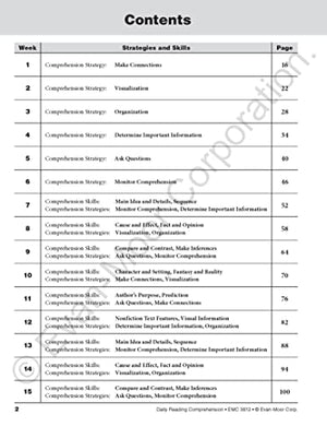 Evanmoor Daily Reading Comprehension, Grade 2  Homeschooling & Classroom Resource Workbook, Reproducible Worksheets, Teaching